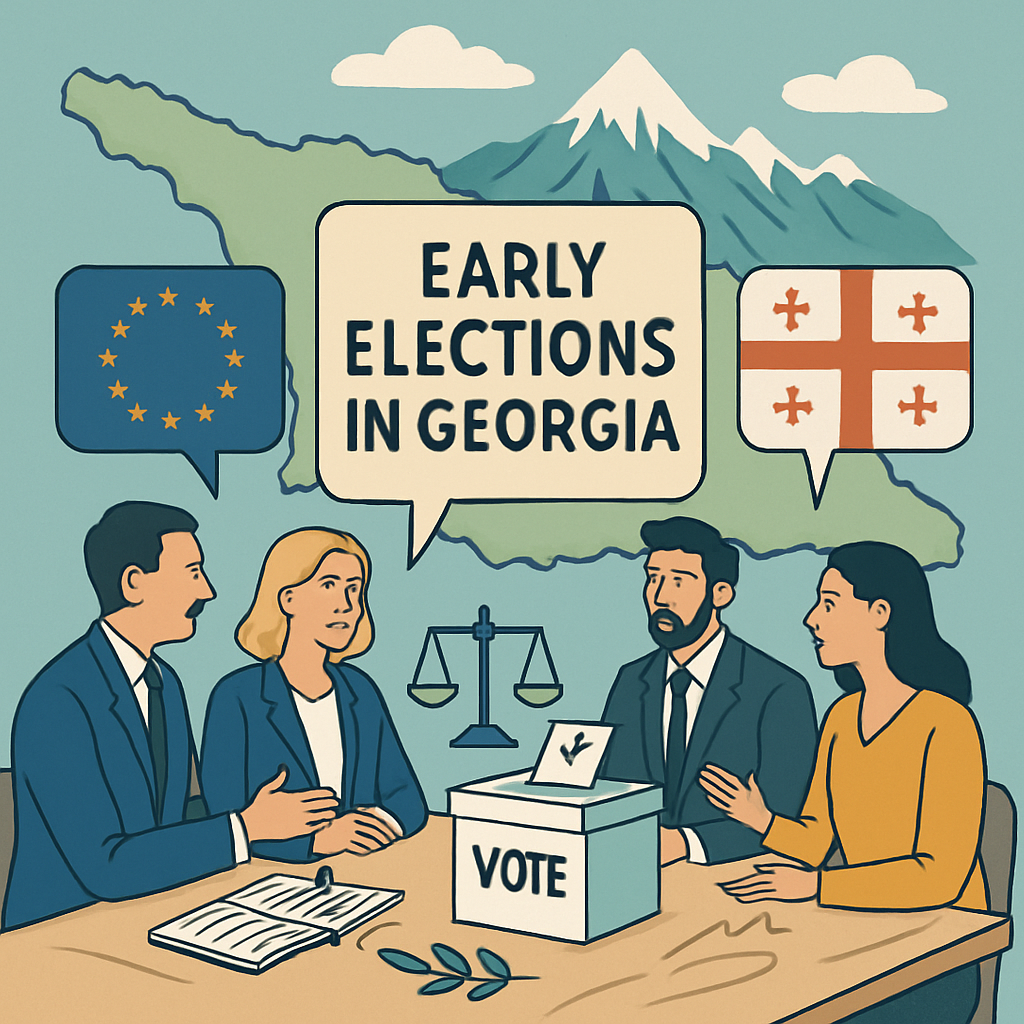 berlin, paris et varsovie discutent la possibilité d'organiser des élections anticipées en géorgie pour renforcer la démocratie et la stabilité politique dans la région.