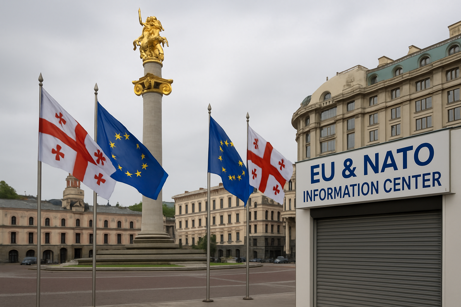 la fermeture du centre d’information sur l’ue et l’otan en géorgie suscite la déception à bruxelles, soulignant l'importance du dialogue et de la coopération entre les régions.