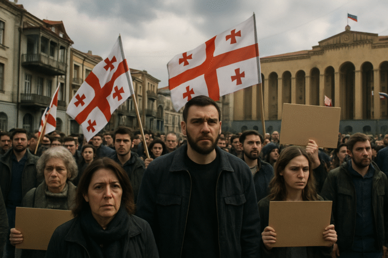 en géorgie, la population s'oppose fermement au gouvernement pro-russe, craignant un avenir similaire à celui de l'ukraine, marqué par des tensions et des conflits.