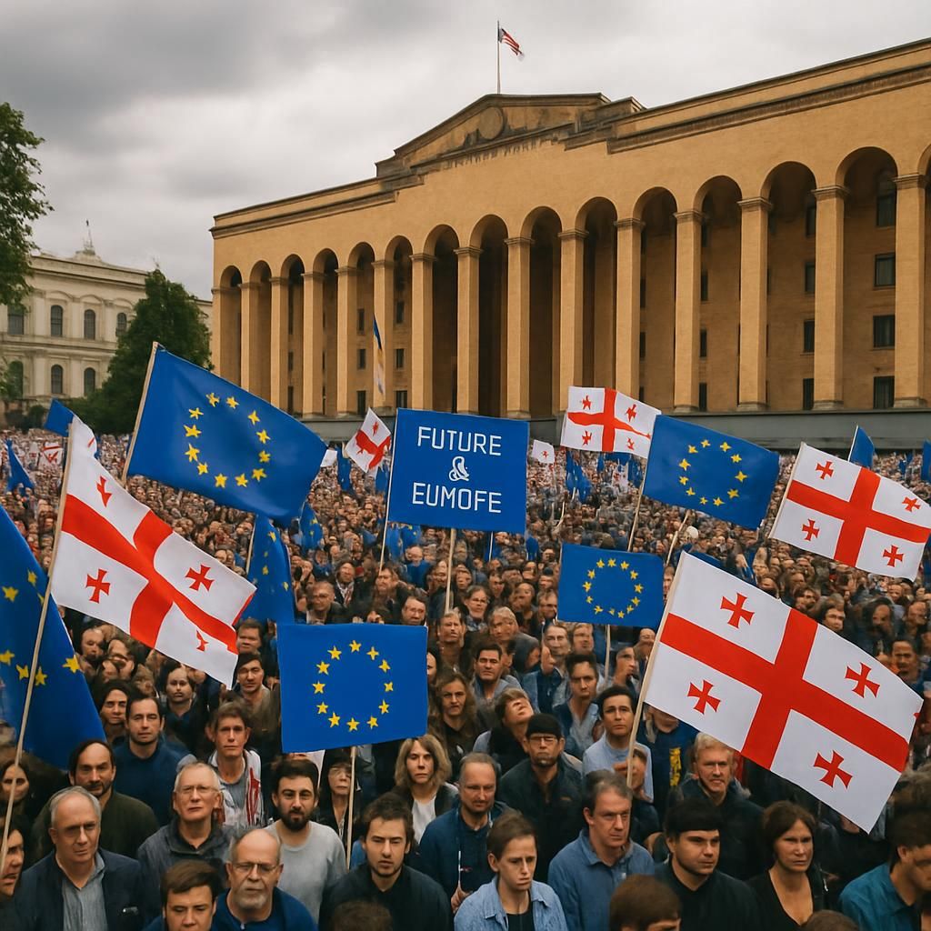 découvrez l'évolution des manifestants en géorgie, autrefois fervents défenseurs de l'avenir européen, désormais engagés dans la protection de la souveraineté nationale à travers leurs actions.