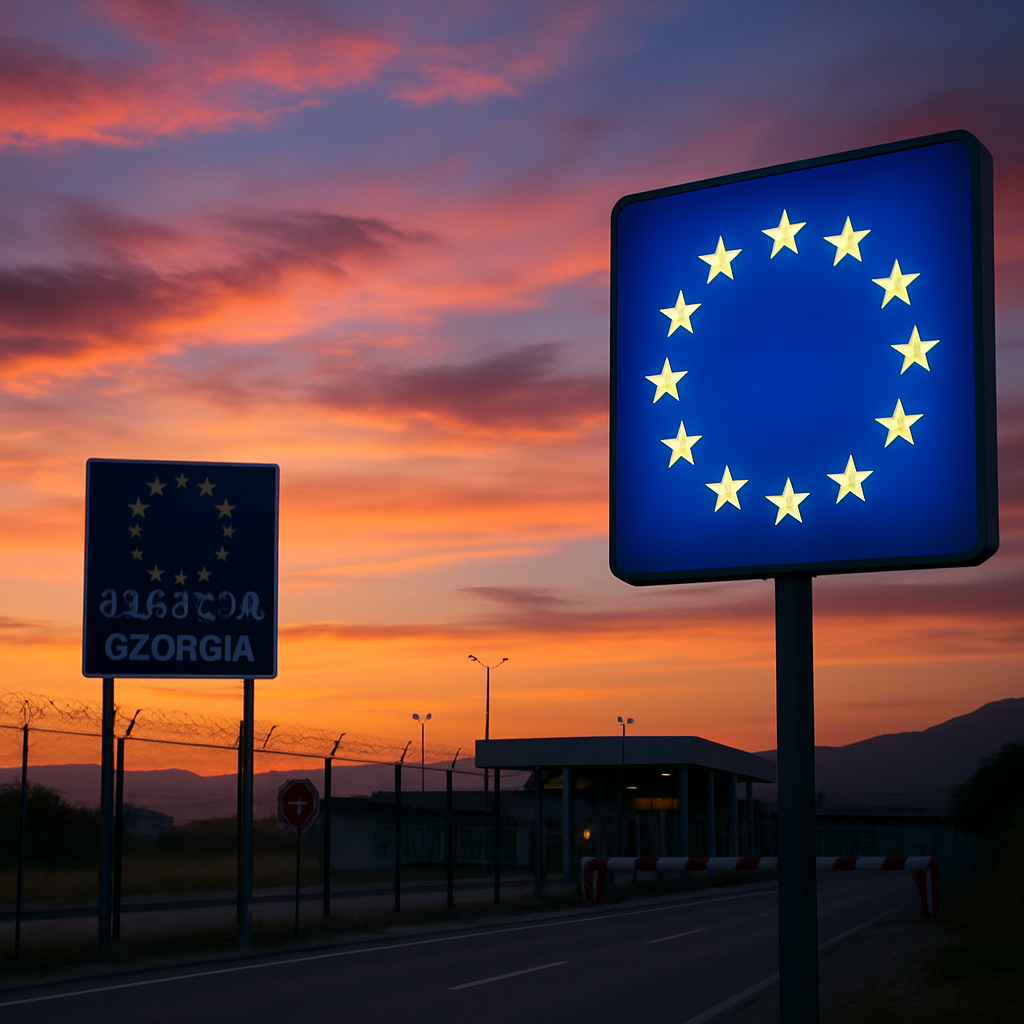 analyse de la position de la géorgie en tant que pays candidat à l'union européenne, soulignant les défis et les avancées réels au-delà du statut officiel.