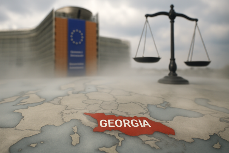 analyse de la position de la géorgie en tant que pays candidat à l'ue selon la commission européenne, soulignant les défis et les avancées réelles du processus d'adhésion.