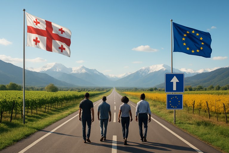 découvrez comment la géorgie s'engage fermement et irréversiblement sur la voie de l'adhésion à l'union européenne, selon euroviews.