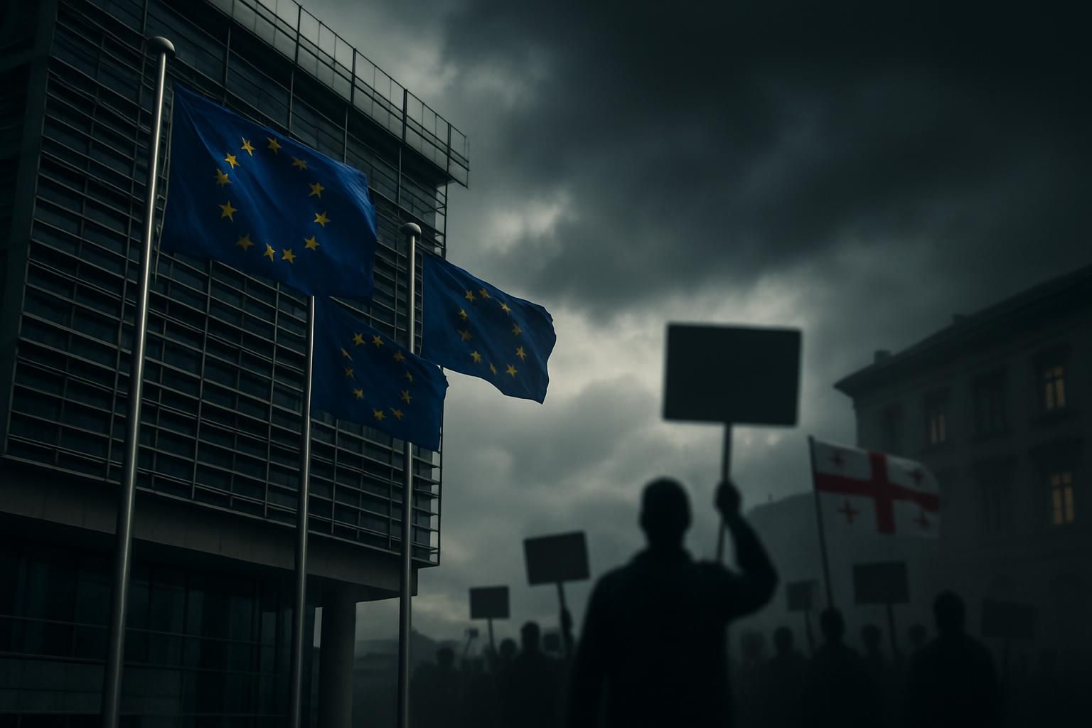 l'union européenne envisage de supprimer le régime sans visa pour la géorgie en raison d'un recul démocratique, suscitant des inquiétudes sur l'avenir des relations bilatérales et la situation politique dans le pays.