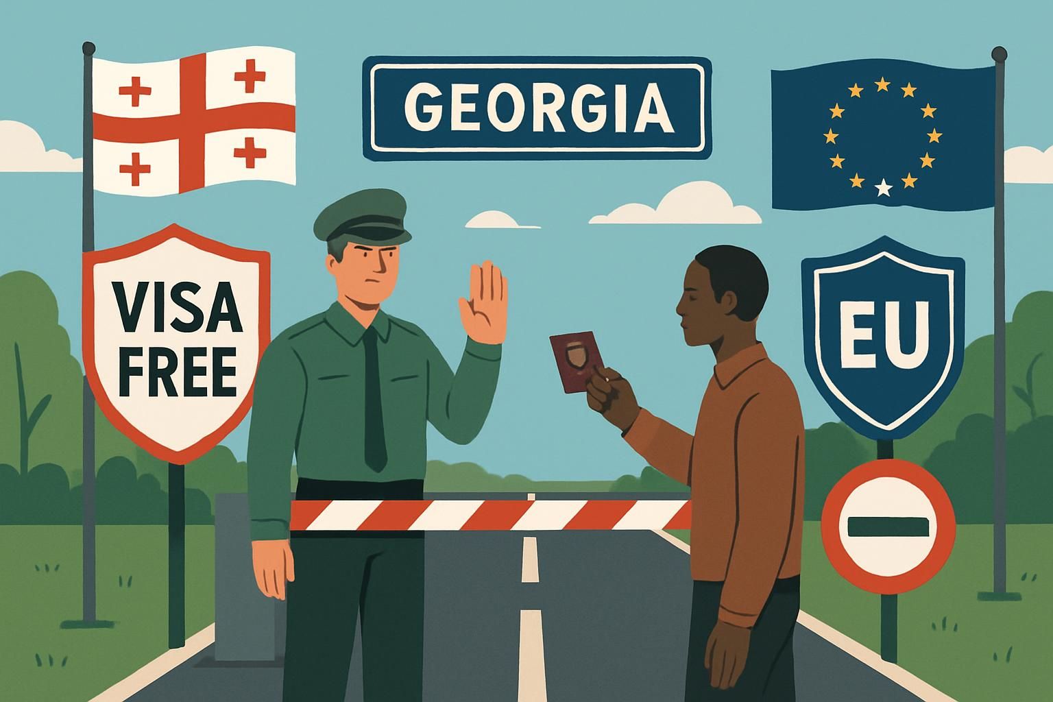 la commission européenne met en garde : la géorgie pourrait perdre totalement la franchise de visa, ce qui aurait un impact majeur sur les voyages et les relations internationales.