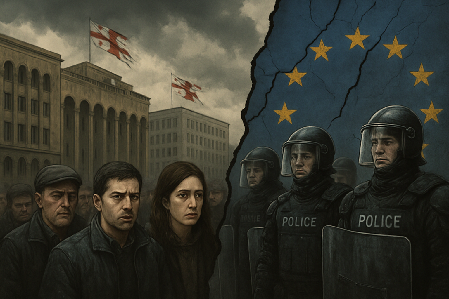 analyse de la situation en géorgie : répression croissante de l'opposition politique et tensions exacerbées avec l'union européenne.