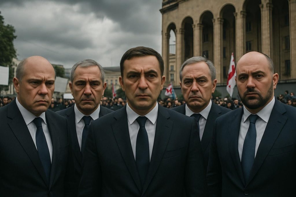 cinq dirigeants de l’opposition en géorgie accusés de tentative de coup d'état après des manifestations, une crise politique majeure secoue le pays.