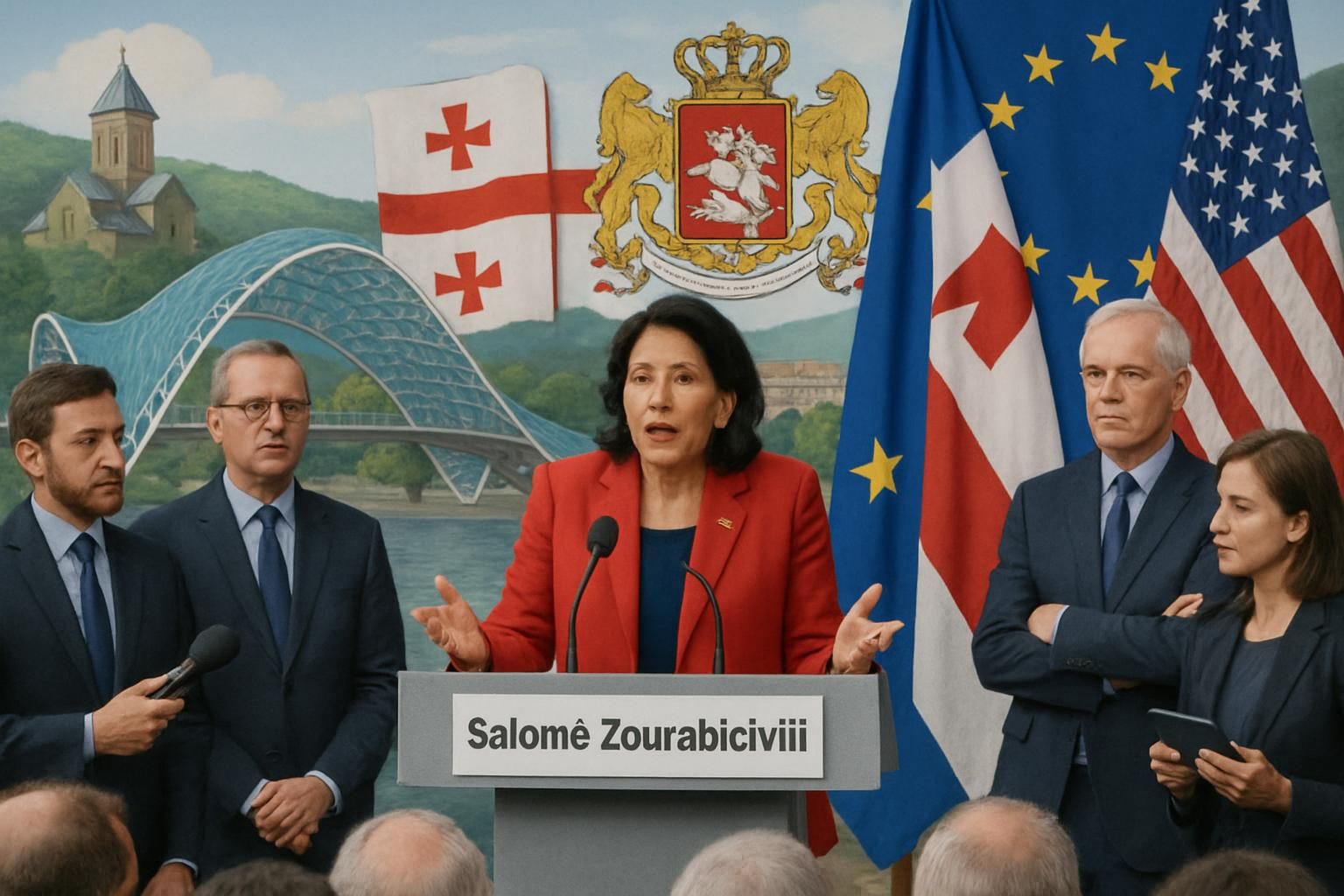 découvrez l'analyse approfondie de 'sur le terrain' du 15 octobre 2025 sur la présidente salomé zourabichvili confrontée à la menace grandissante de la russie en géorgie.