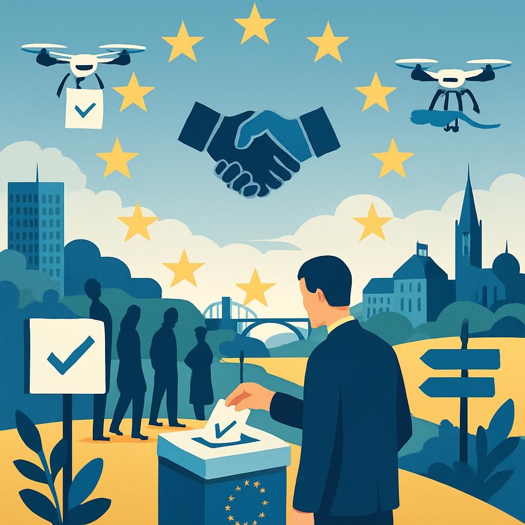 découvrez comment l'ue et l'otan réagissent aux enjeux majeurs des élections en république tchèque et des manifestations en géorgie, confrontés à la menace croissante des drones.