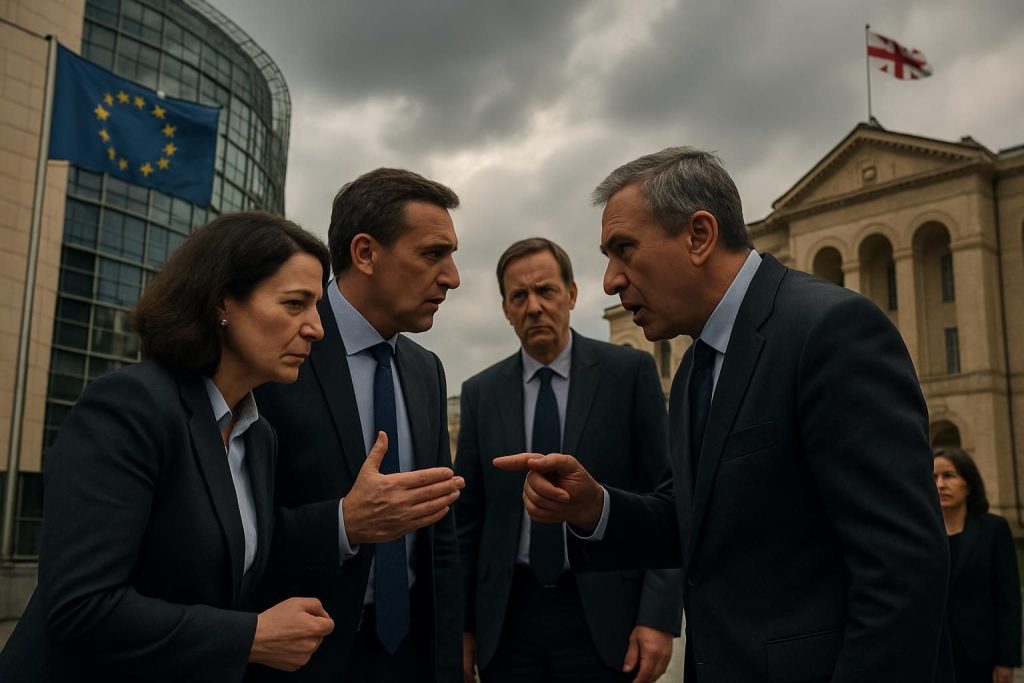 découvrez les menaces pesant sur le régime sans visa entre la géorgie et l'union européenne, liées à des préoccupations concernant une régression démocratique dans le pays.