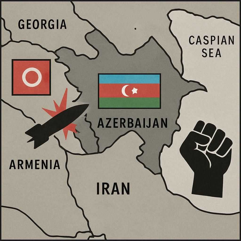le chef de l'azerbaïdjan menace de représailles après une attaque dans le contexte du conflit au moyen-orient, intensifiant les tensions régionales.