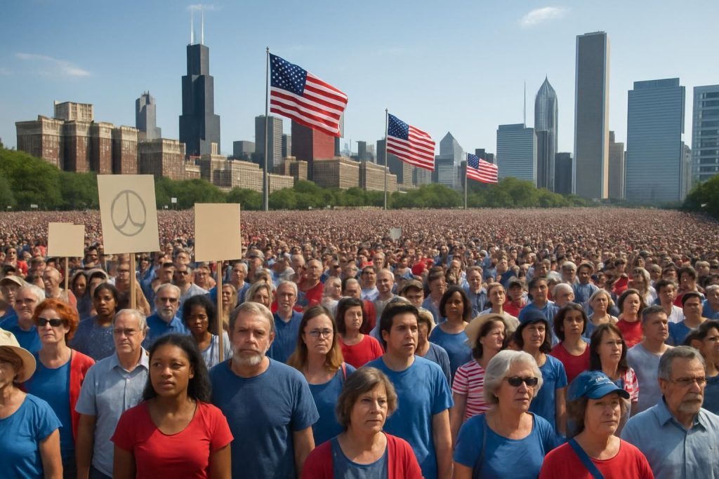 découvrez comment des millions d'américains se mobilisent massivement sous le slogan « pas de rois, pas d'ice, pas de guerre » pour s'opposer à trump et défendre leurs valeurs.