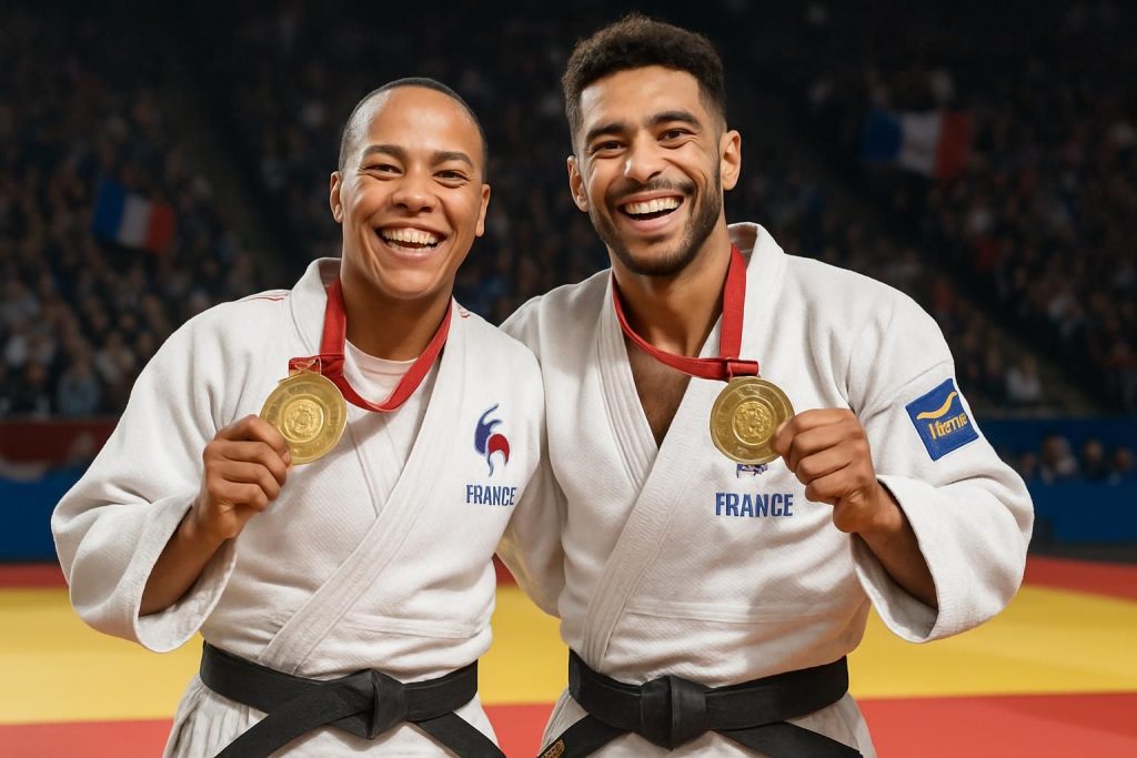 découvrez comment amandine buchard et walide khyar ont remporté deux nouvelles médailles pour la france aux championnats de judo, lors d'une compétition exceptionnelle.