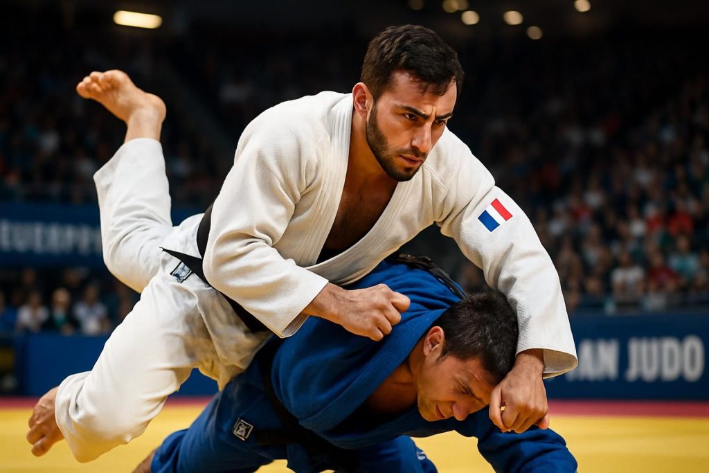 judo : la france remporte sa deuxième médaille aux championnats d'europe grâce à la performance remarquable de luka mkheidze.