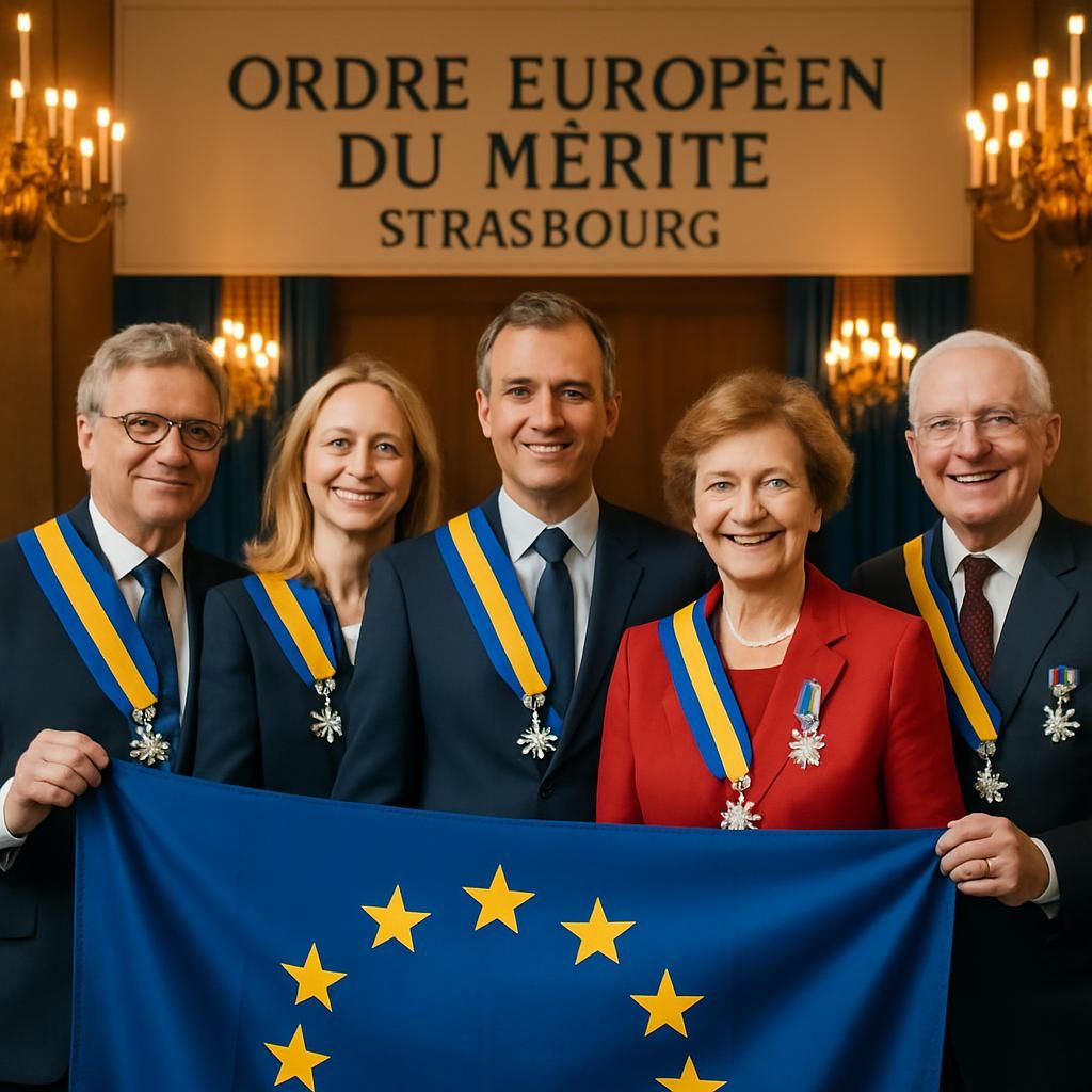 découvrez comment angela merkel, volodymyr zelensky et maia sandu sont honorés comme premiers récipiendaires de l’ordre européen du mérite, une distinction prestigieuse valorisant leurs contributions exceptionnelles.