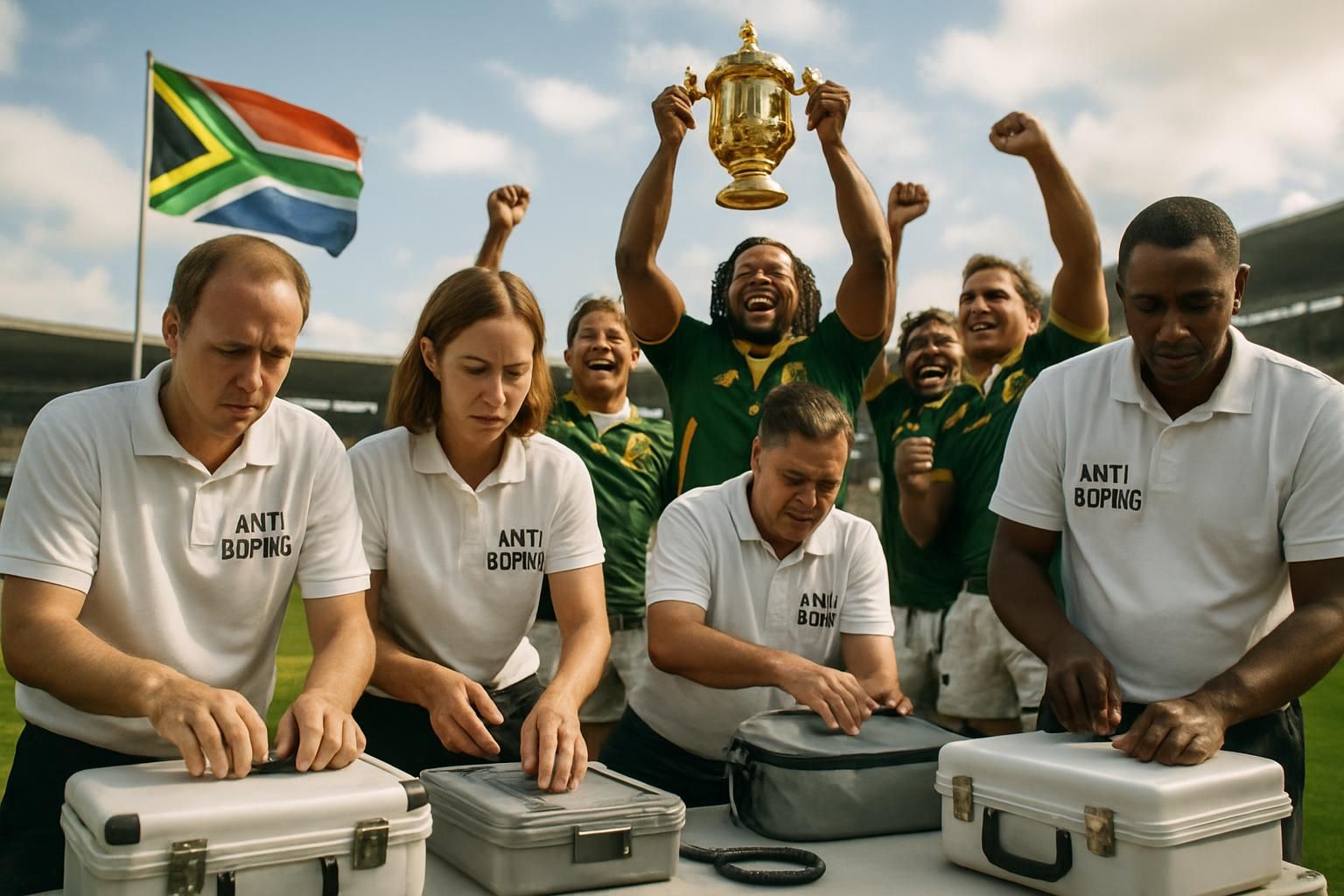 Antidopage en berne : l&rsquo;Afrique du Sud réduit drastiquement ses contrôles, tandis que les Springboks célèbrent leur triomphe en Coupe