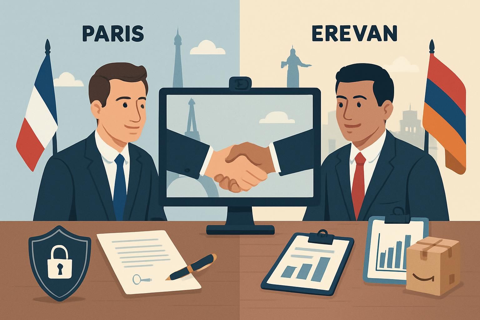 la france et l'arménie sont sur le point de conclure un accord de partenariat stratégique important lors du deuxième jour de leur visioconférence bilatérale.