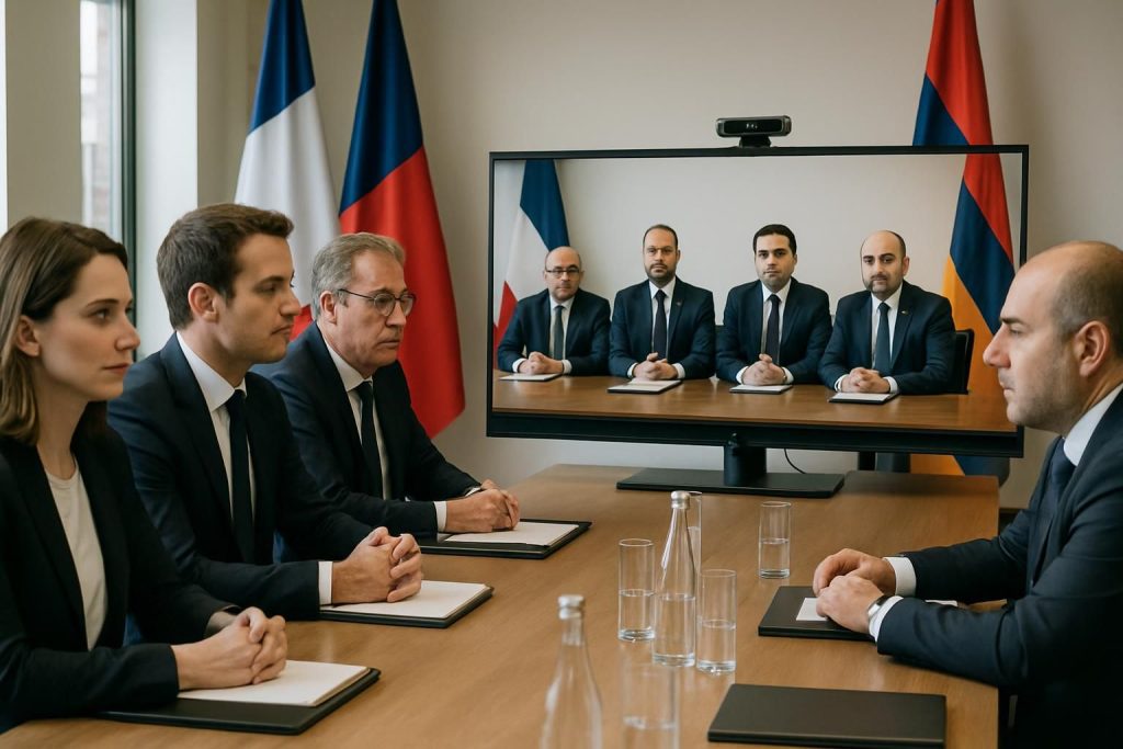 la france et l'arménie renforcent leurs relations avec un accord de partenariat stratégique, annoncé lors du deuxième jour de leur visioconférence diplomatique.