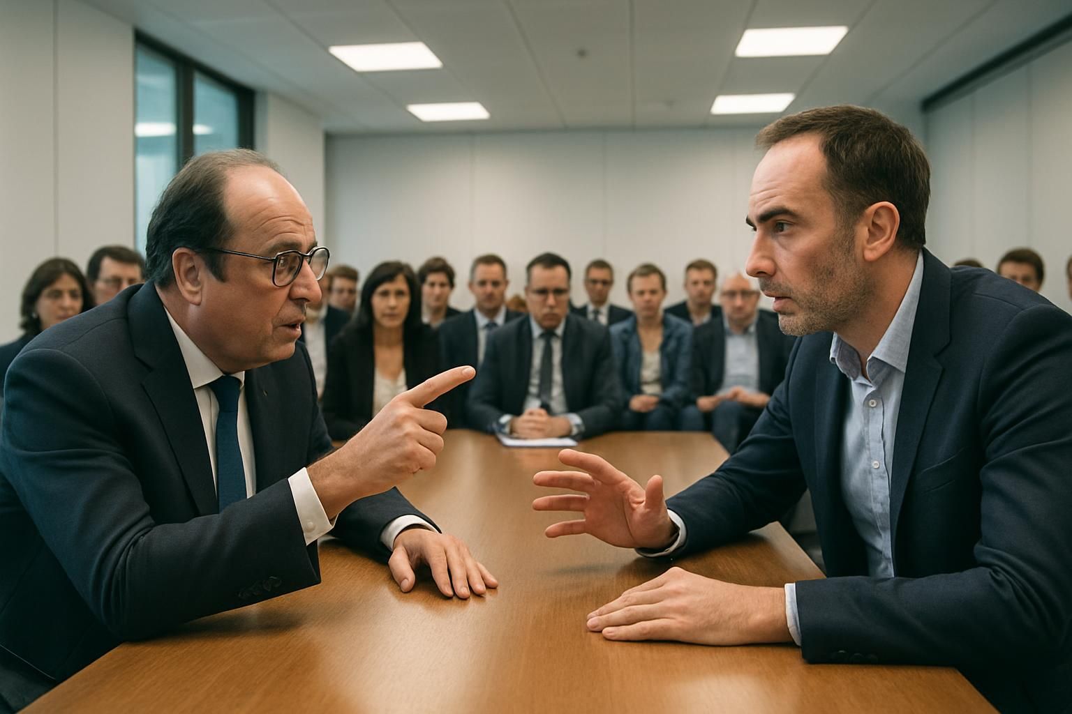 lors de la présidentielle 2027, françois hollande se prépare à rappeler à raphaël glucksmann qui détient vraiment le pouvoir, promettant des échanges politiques intenses et décisifs.