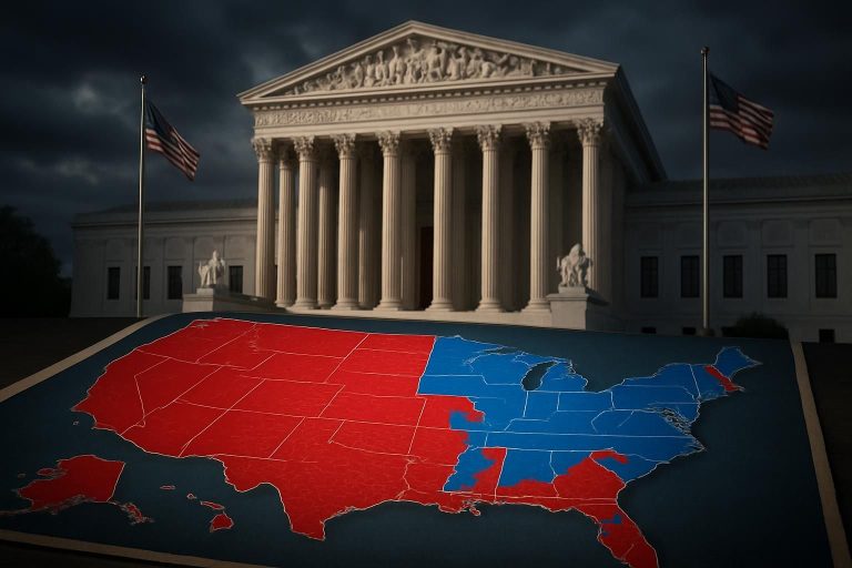 analyse de la décision de la cour suprême américaine qui influence la répartition électorale, donnant un avantage stratégique aux républicains dans les prochaines élections.