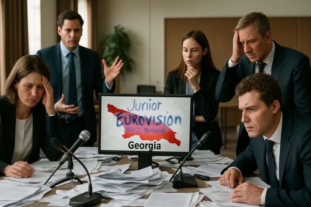 découvrez les défis organisationnels en géorgie lors de l'eurovision junior, révélant des contradictions profondes et leurs impacts sur le concours.